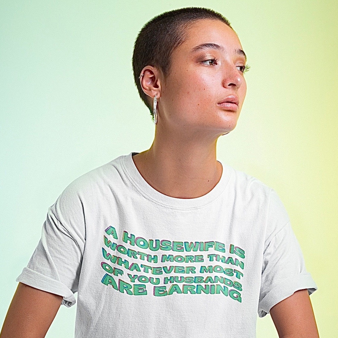 A Housewife Is Worth More Than Whatever Most OF You Husbands Are Earning Feminist T-Shirt - Shop Women’s Rights T-Shirt - Feminist Trash Store