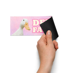 political bumper sticker with magnetic backing that says deport fascists- shop feminist trash for car magnets, feminist clothing and pride merch.