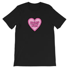 Black feminist t shirt boldly advocating "Dump Him."