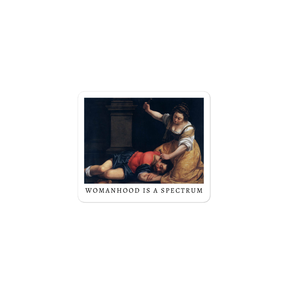 Womanhood Is A Spectrum sticker