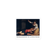 Womanhood Is A Spectrum sticker