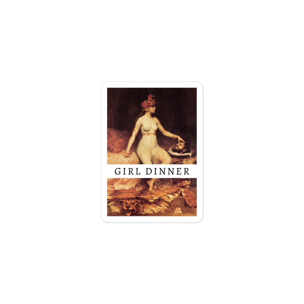 Girl Dinner Sticker