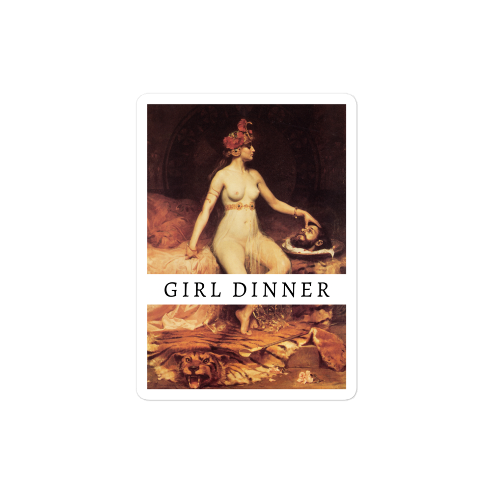 Girl Dinner Sticker