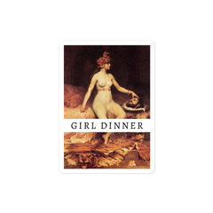 Girl Dinner Sticker