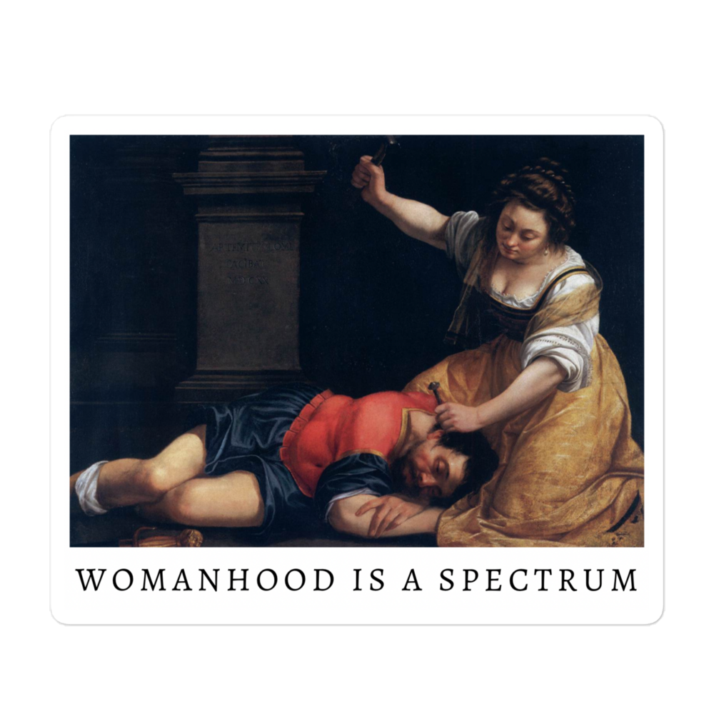 Womanhood Is A Spectrum sticker