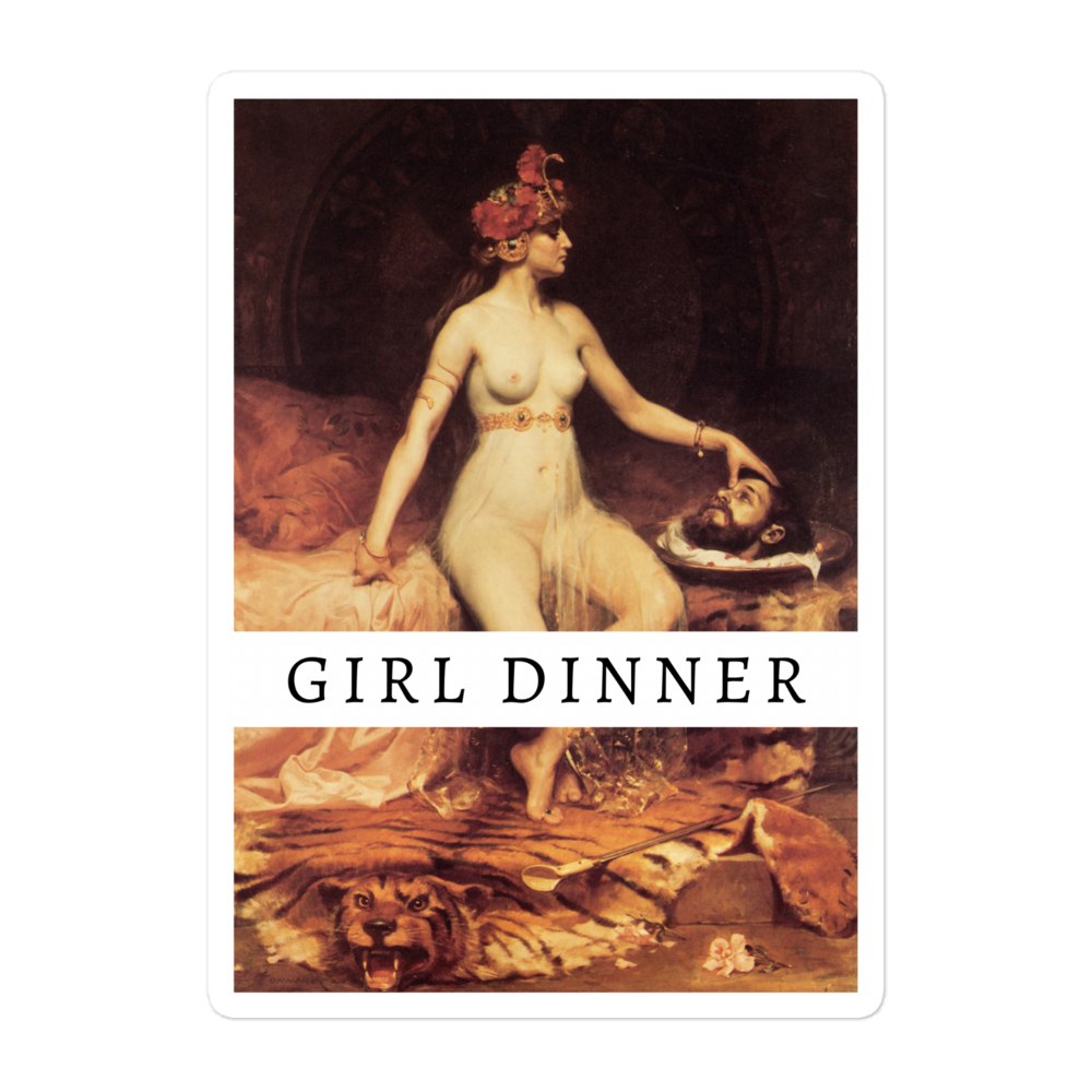 Girl Dinner Sticker