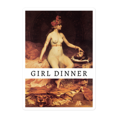 Girl Dinner Sticker