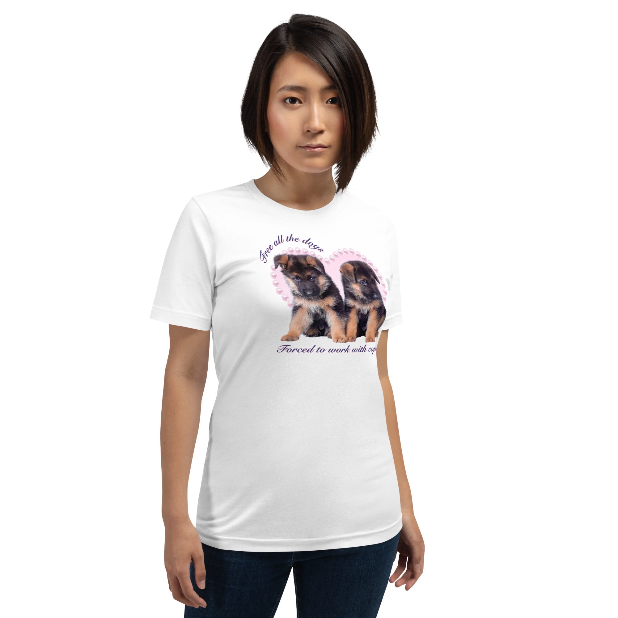 Free All The Dogs Forced To Work With Cops Unisex t-shirt