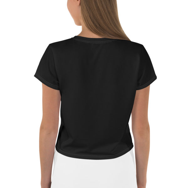 Fuck White Supremacy Allover Print Crop Top - Feminist Trash Store