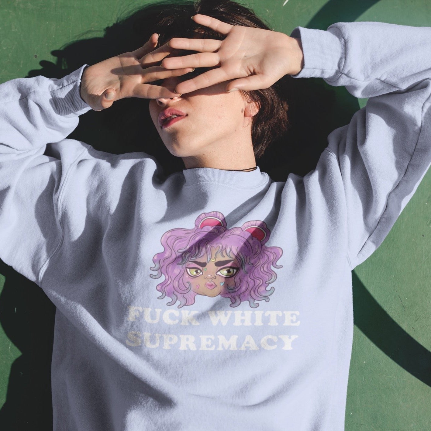 Fuck White Supremacy Unisex Sweatshirt - Feminist Trash Store