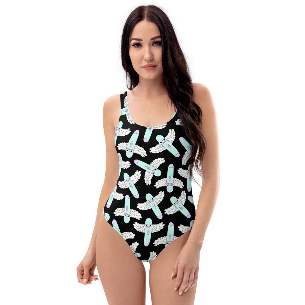 Good Vibes Only One-Piece Swimsuit - Feminist Trash Store