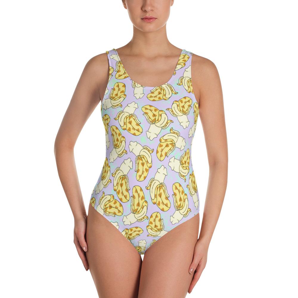 Banana Peen One-Piece Swimsuit - Feminist Trash Store