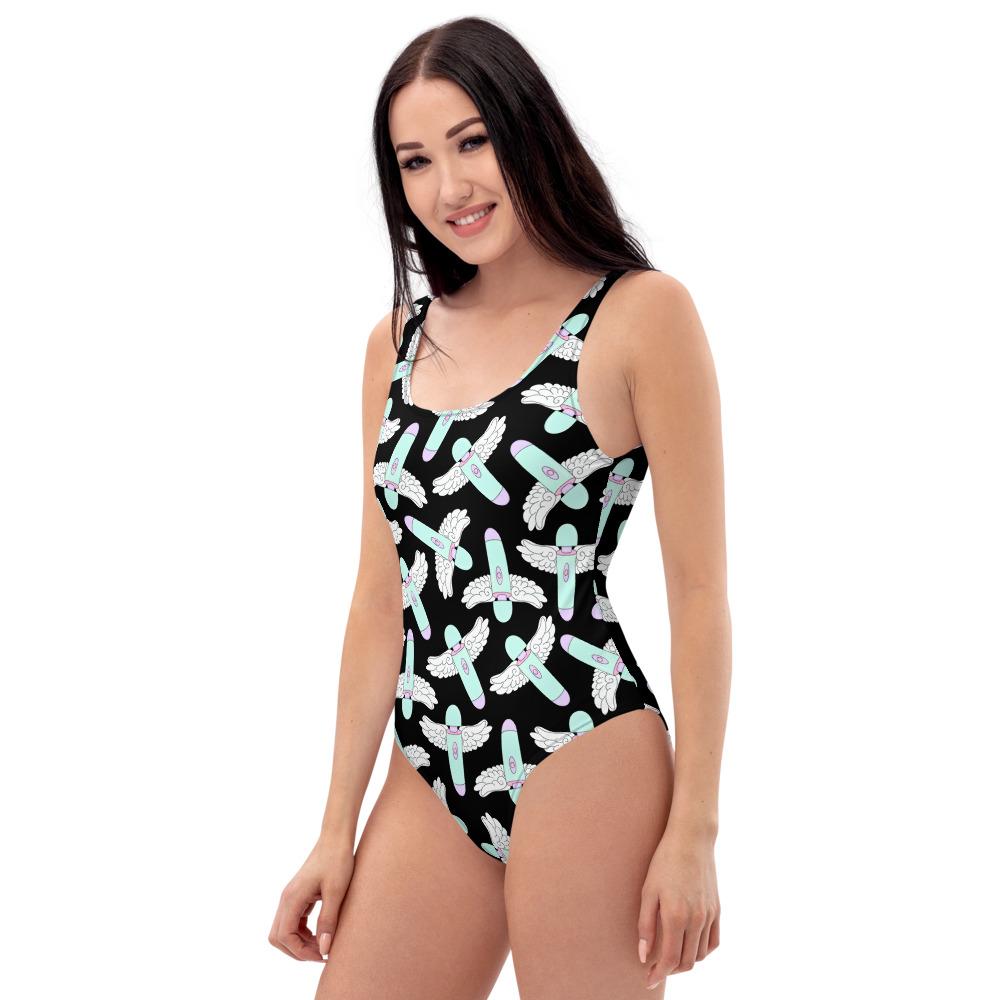 Good Vibes Only One-Piece Swimsuit - Feminist Trash Store
