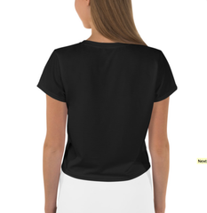 Queer Vibes Only All-Over Print Crop Top - Feminist Trash Store