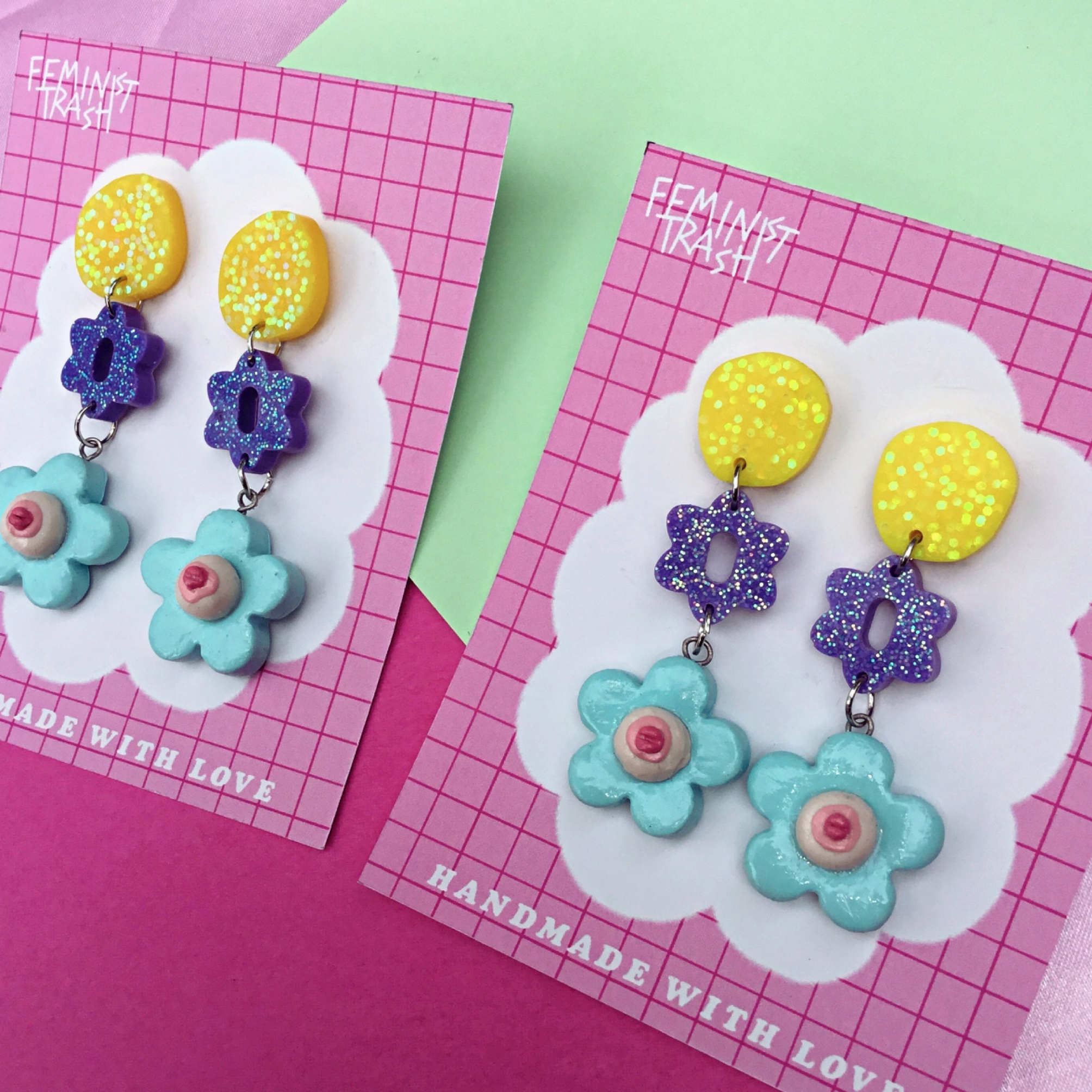 Daisy Titty Dangle Earrings