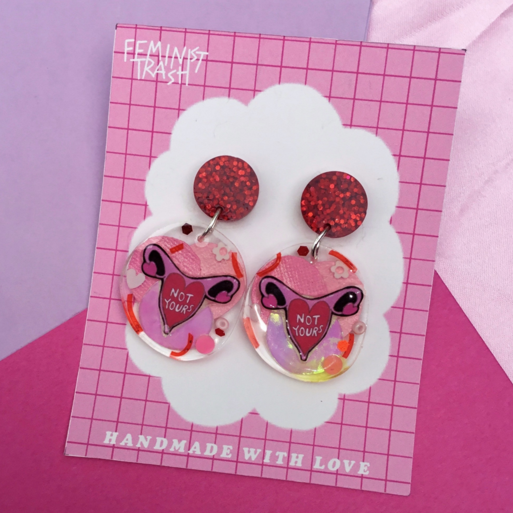 Not Yours Ovary Dangle Earrings