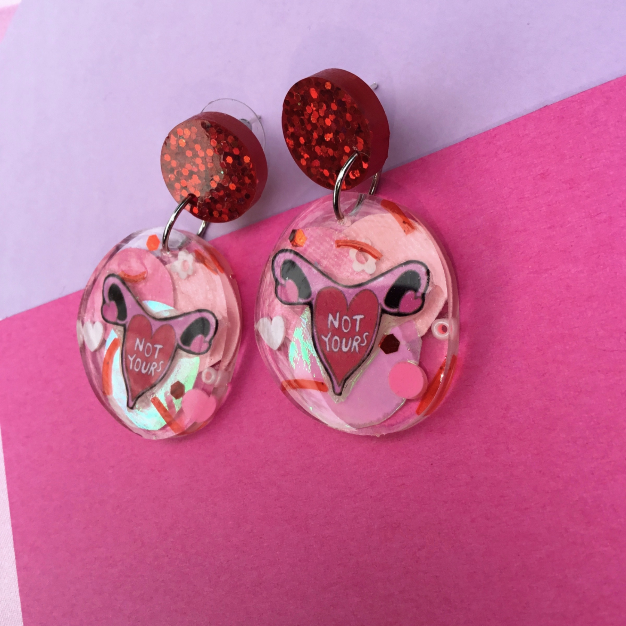 Not Yours Ovary Dangle Earrings