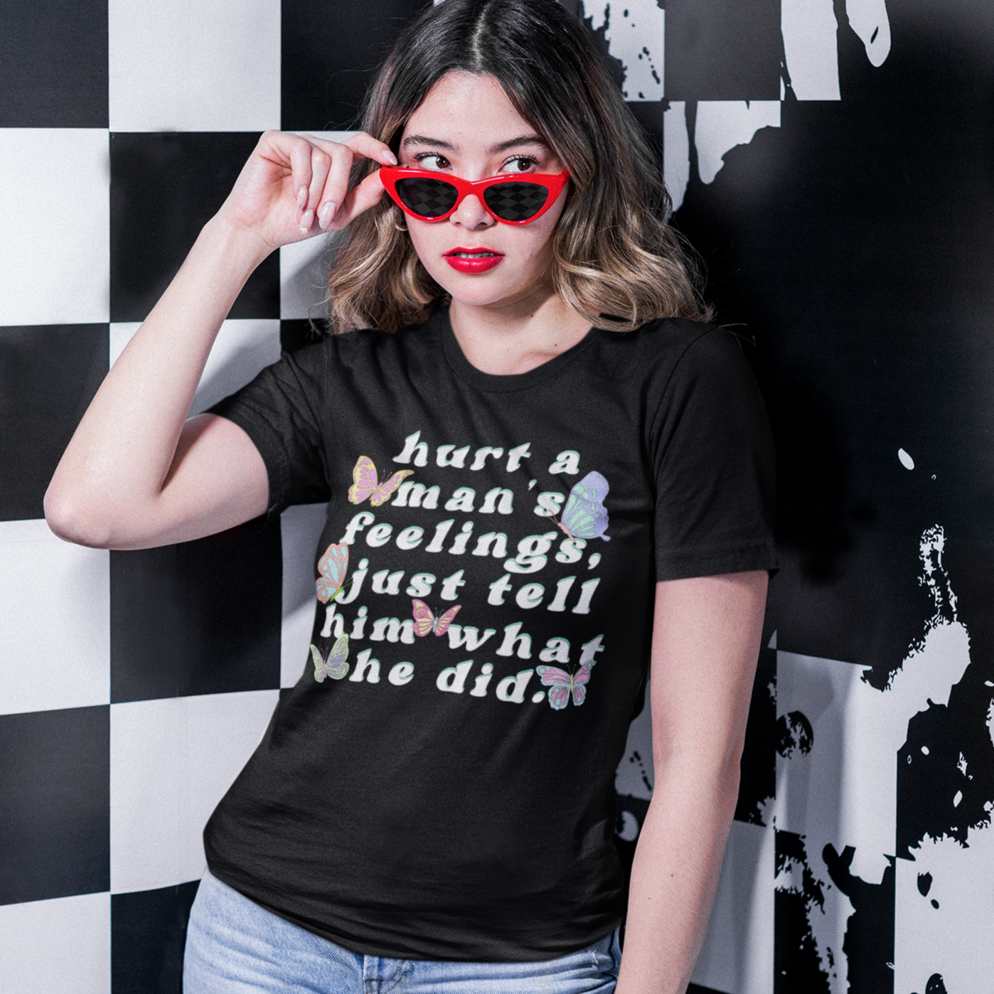 Hurt A Man’s Feelings Short-Sleeve Unisex Feminist T-Shirt - Shop Women’s Rights T-shirts - Feminist Trash Store