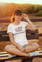 Dogs Can Understand The Word No But Some Of Your Bros Can’t Unisex Feminist t-shirt - Shop Women’s Rights T-shirts - Feminist Trash Store - White - M