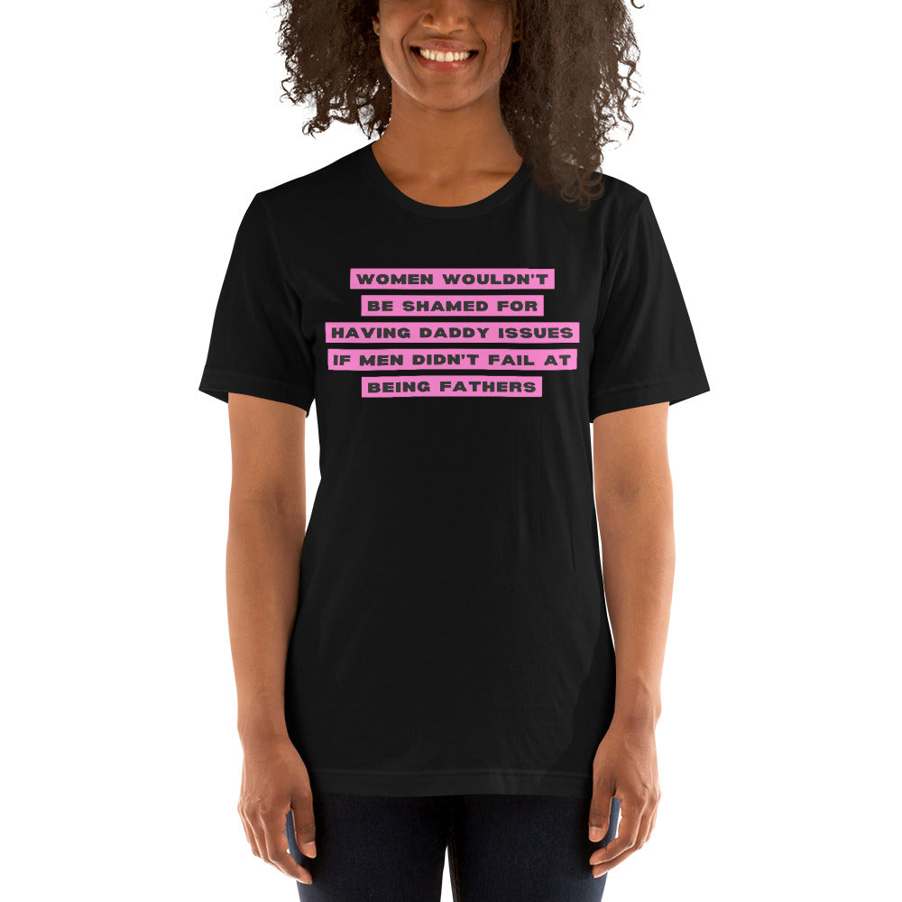 Daddy Issues Unisex Feminist T-shirt - Shop Women’s Rights T-shirts - Feminist Trash Store - Black Oversized Women’s Shirt