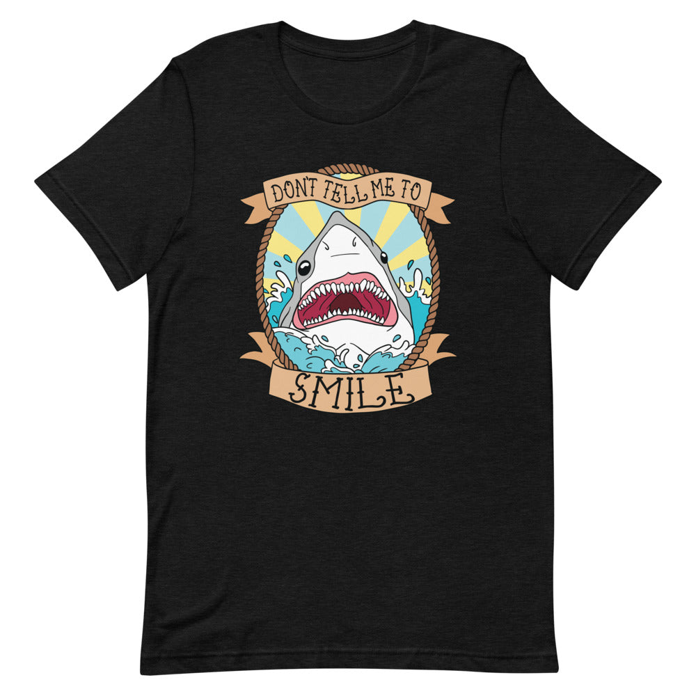 *Don't Tell Me To Smile Short-Sleeve Unisex T-Shirt - Feminist Trash Store