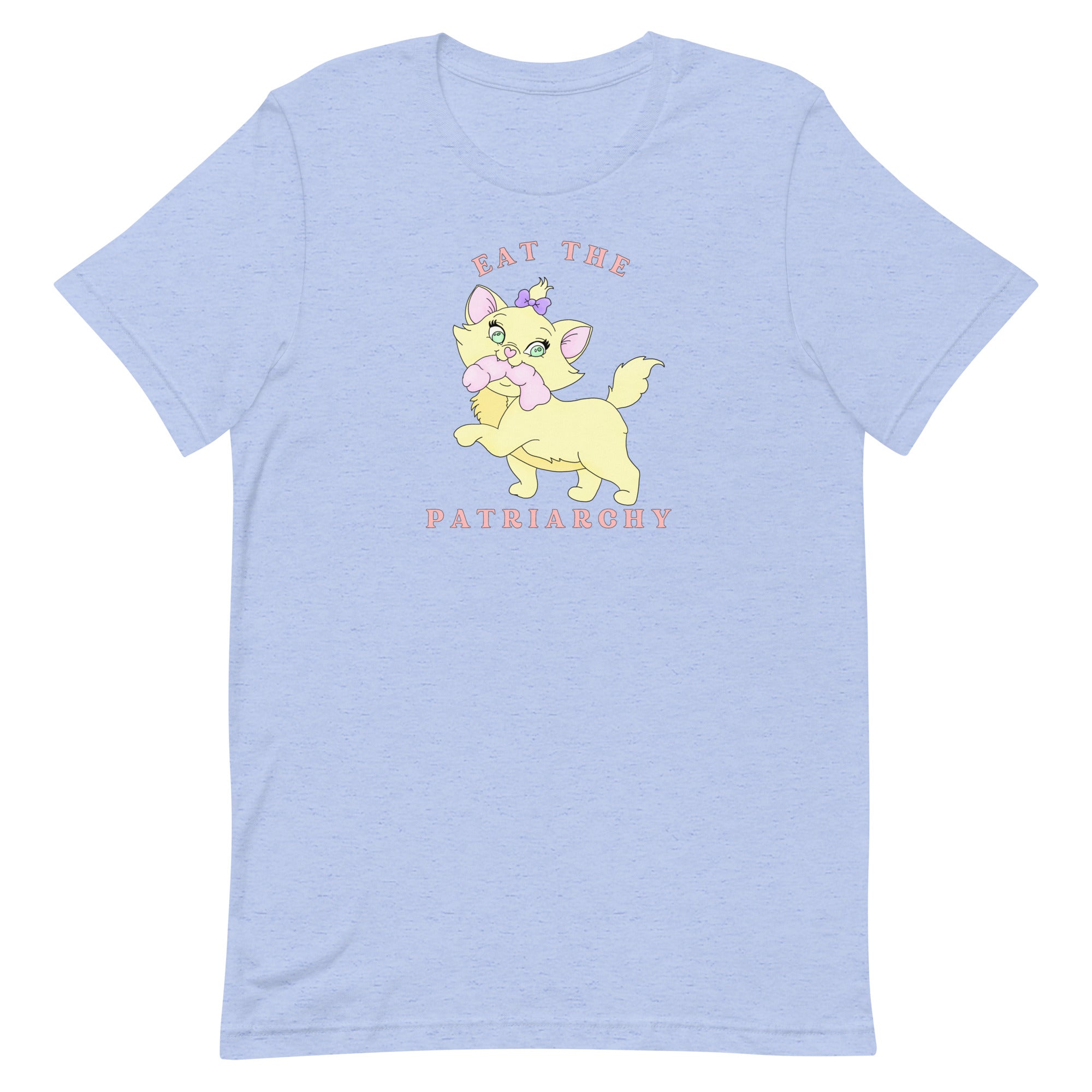 Eat The Patriarchy Unisex Feminist T-shirt - Shop Women’s Rights T-shirts - Feminist Trash Store - Heather Blue