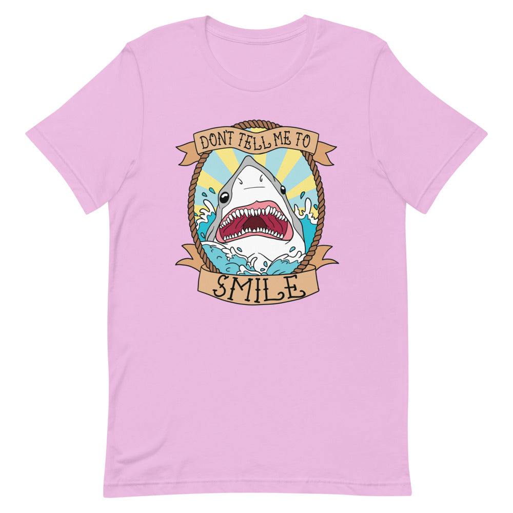 *Don't Tell Me To Smile Short-Sleeve Unisex T-Shirt - Feminist Trash Store