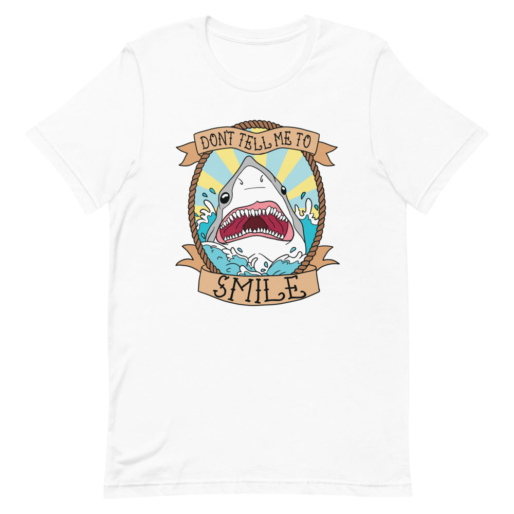 *Don't Tell Me To Smile Short-Sleeve Unisex T-Shirt - Feminist Trash Store
