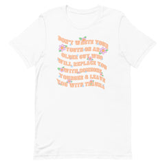 Don’t Waste Your Youth Unisex Feminist t-shirt - Shop Women’s Rights T-shirts - Feminist Trash Store - White