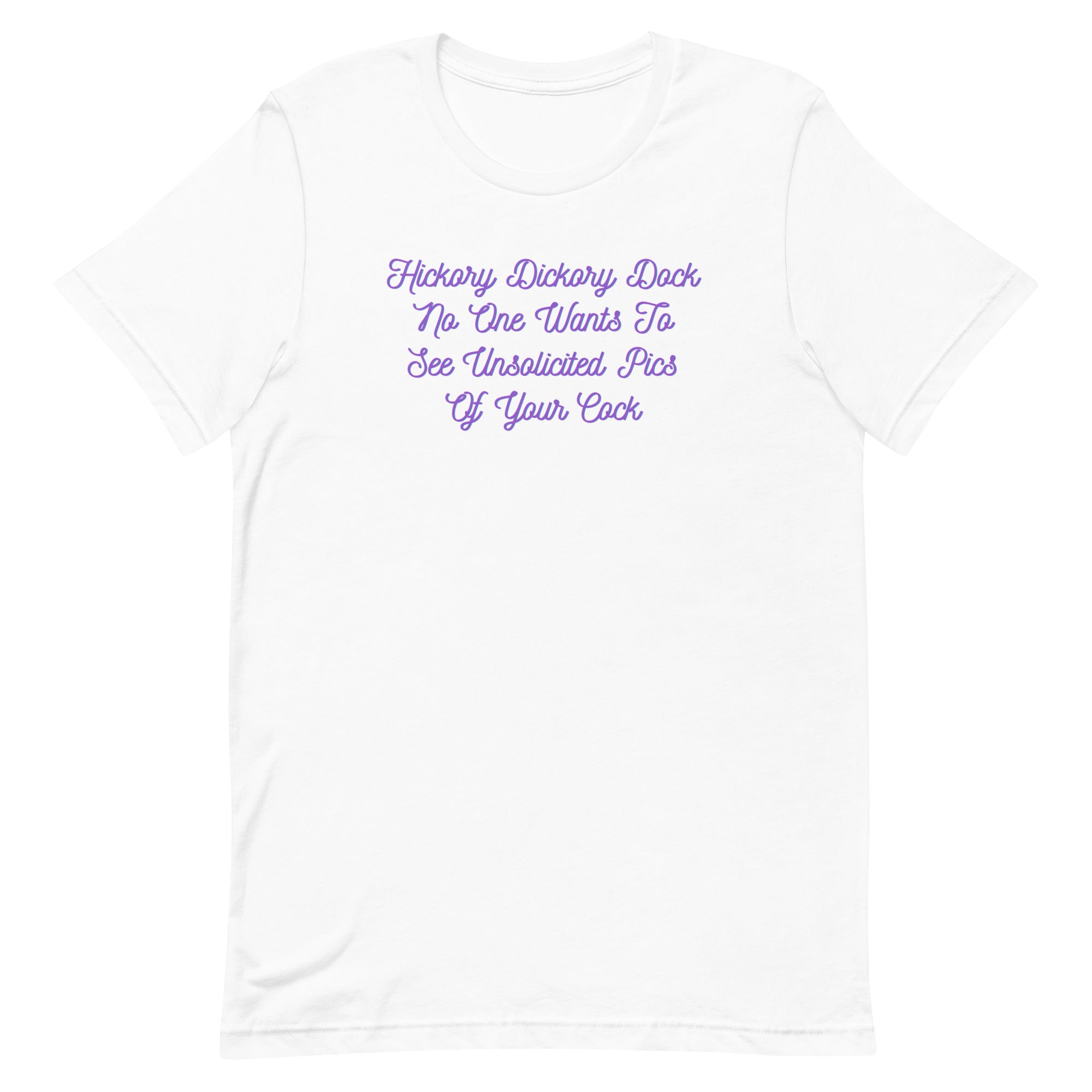 Hickory Dickory Dock Unisex Feminist T-shirt - Shop Women’s Rights T-shirts - Feminist Trash Store - White