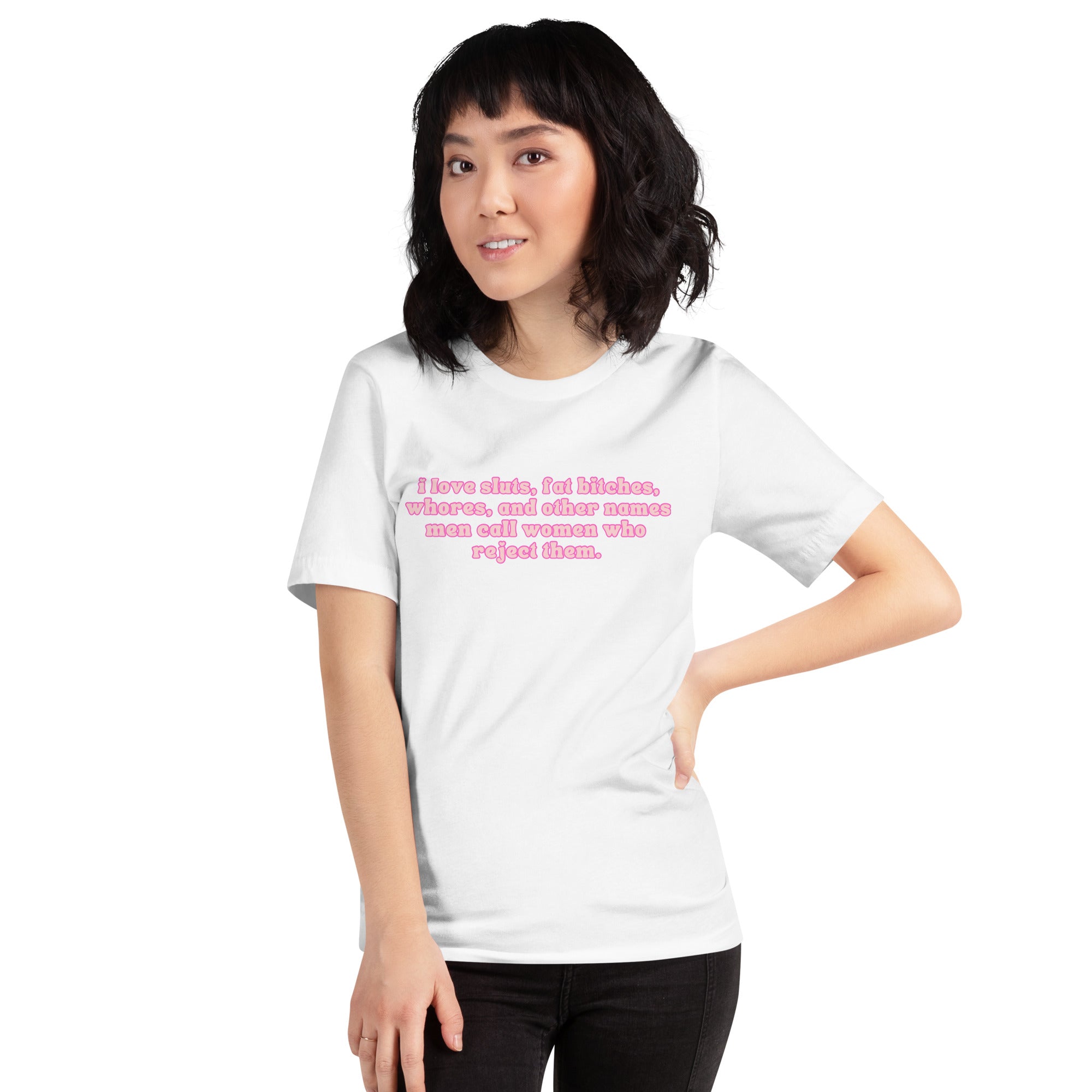 I Love Sluts Unisex t-shirt