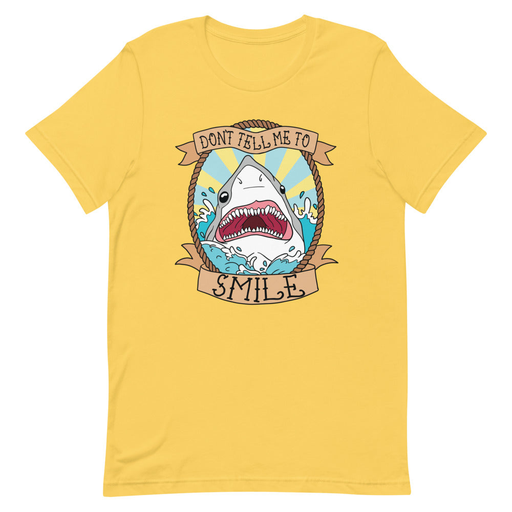 *Don't Tell Me To Smile Short-Sleeve Unisex T-Shirt - Feminist Trash Store