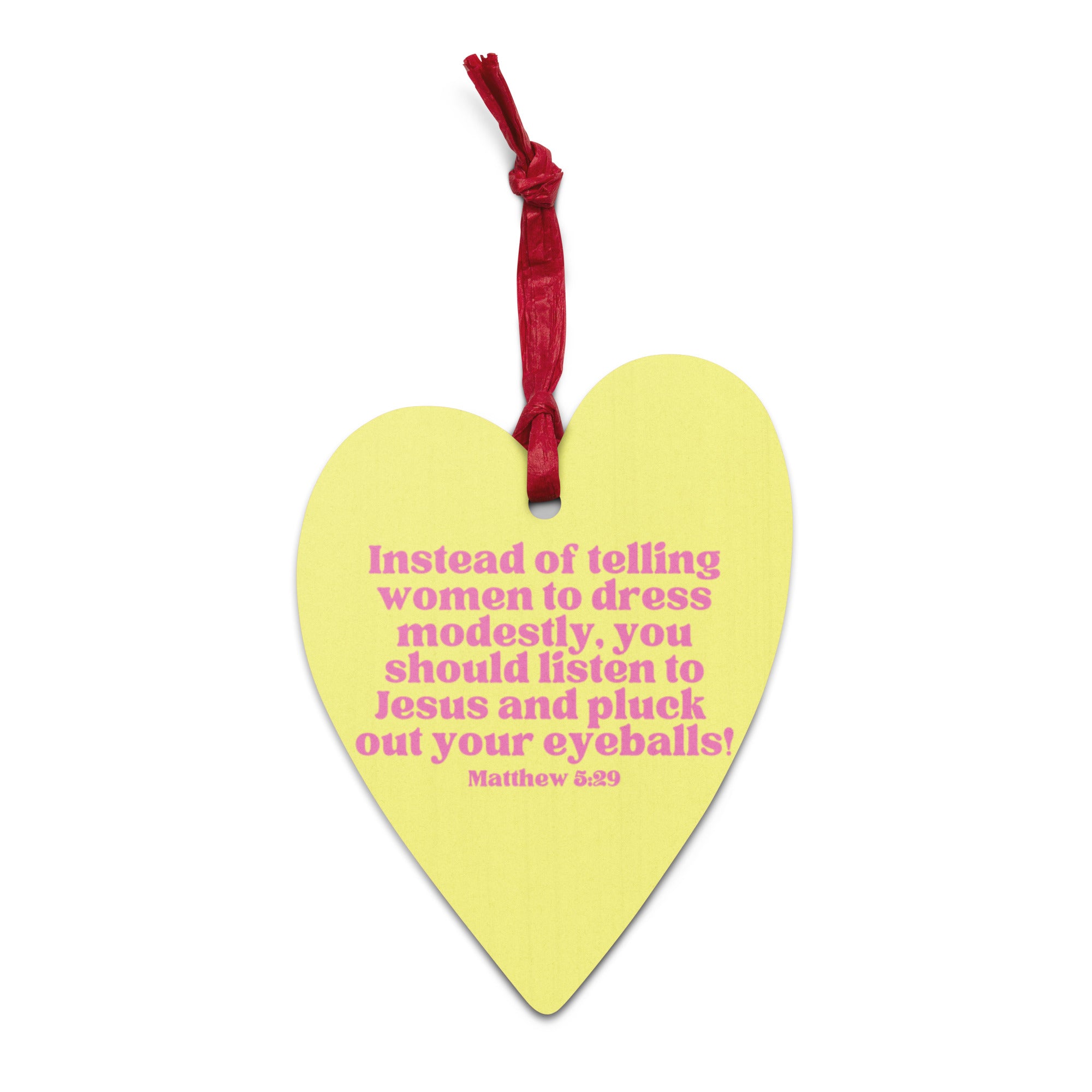 Listen To Jesus Wooden Ornament