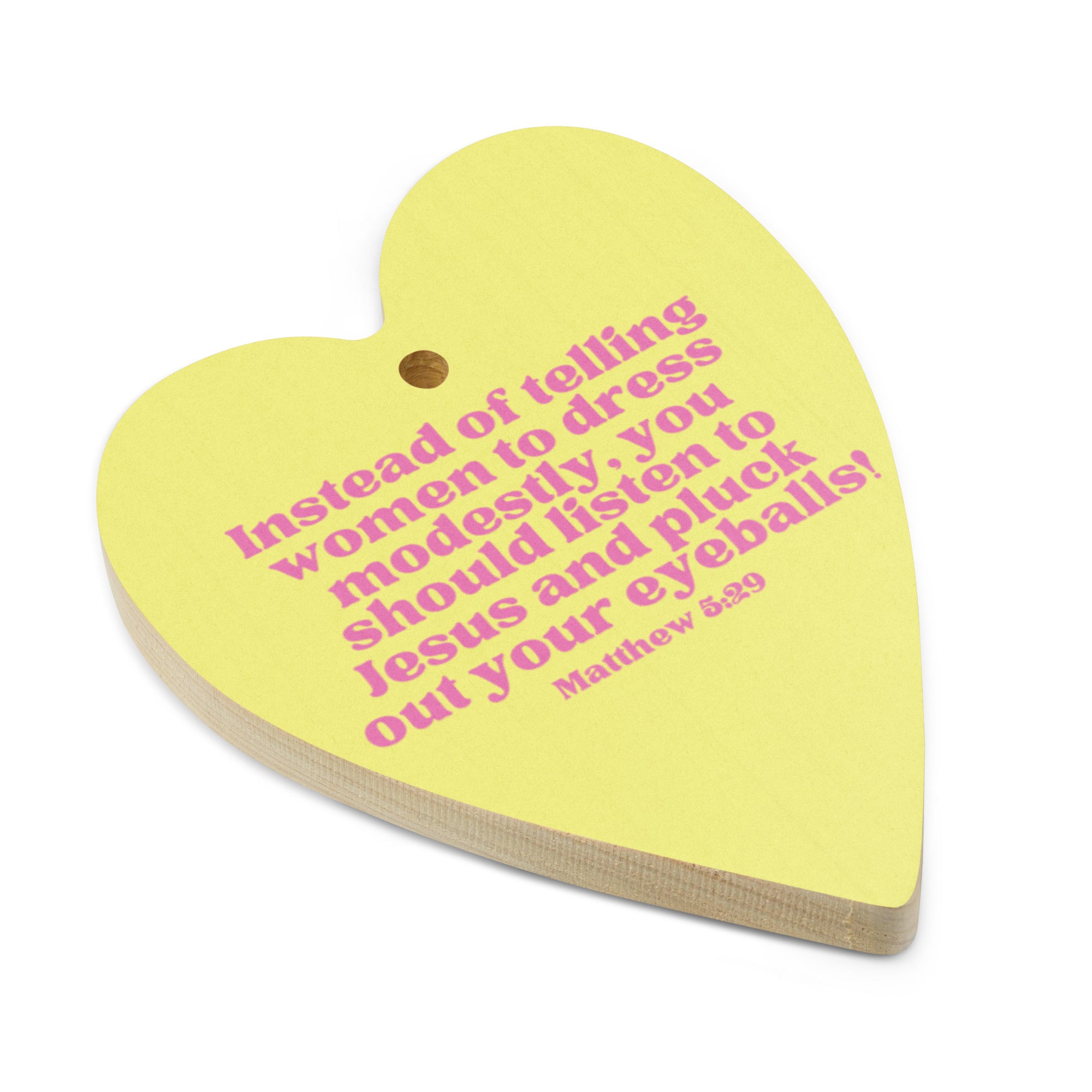 Listen To Jesus Wooden Ornament