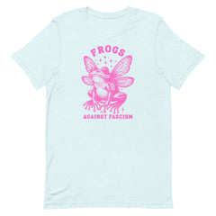 Frogs Against Fascism activist tee, an ethical and sustainable political shirt by Feminist Trash.