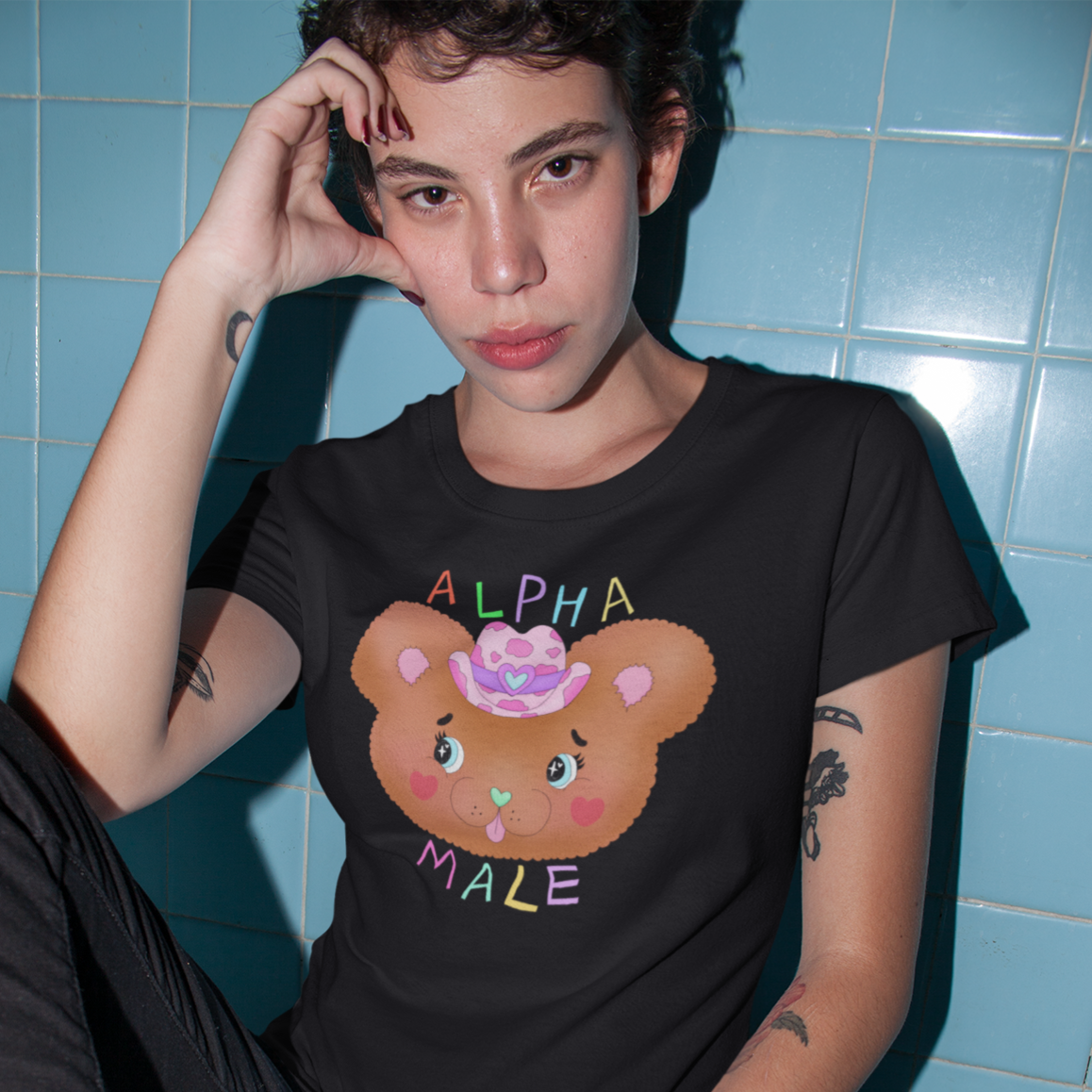 Alpha Male Unisex Pride T-shirt - Shop Feminist T-shirts - Feminist Trash Store