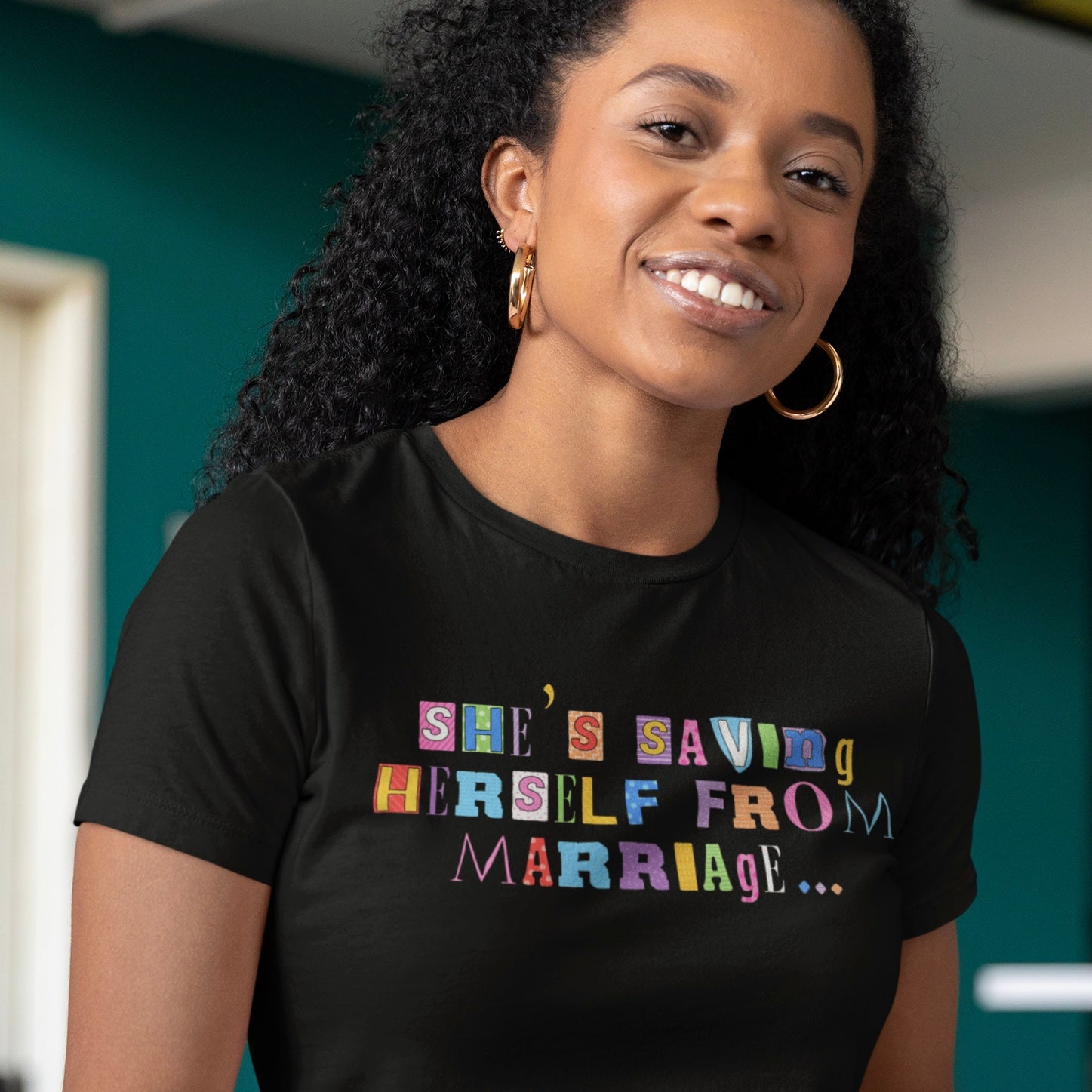 She's Saving Herself From Marriage Feminist T-shirt - Shop Women's Rights Shirts