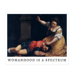 Womanhood Is A Spectrum sticker