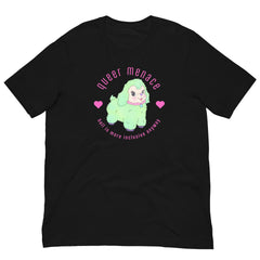 Queer Menace Unisex Pride T-shirt - Shop Feminist T-shirts - Feminist Trash Store - Black