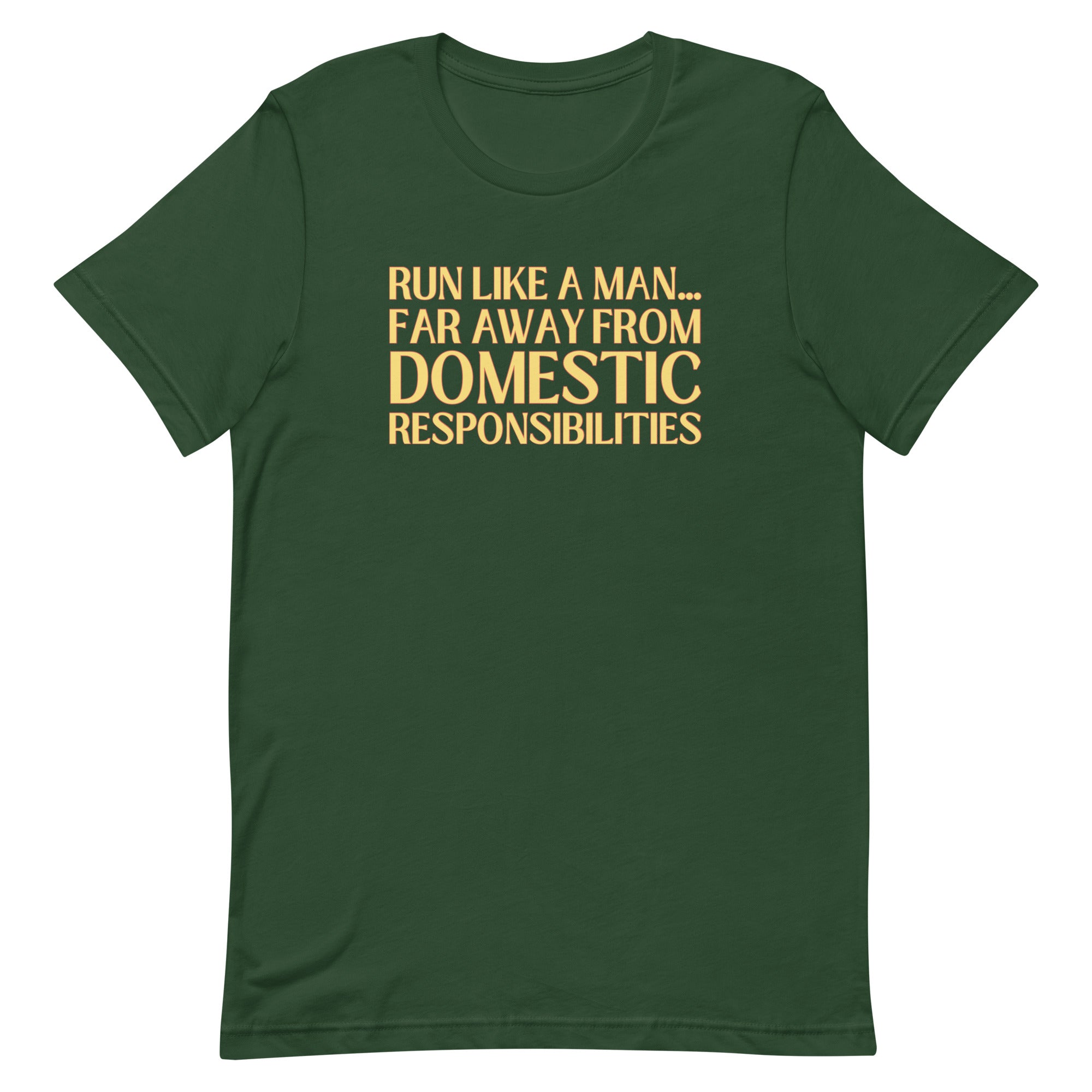 Run Like A Man Unisex Feminist t-shirt - Shop Women’s Rights T-shirts - Feminist Trash Store - Forest