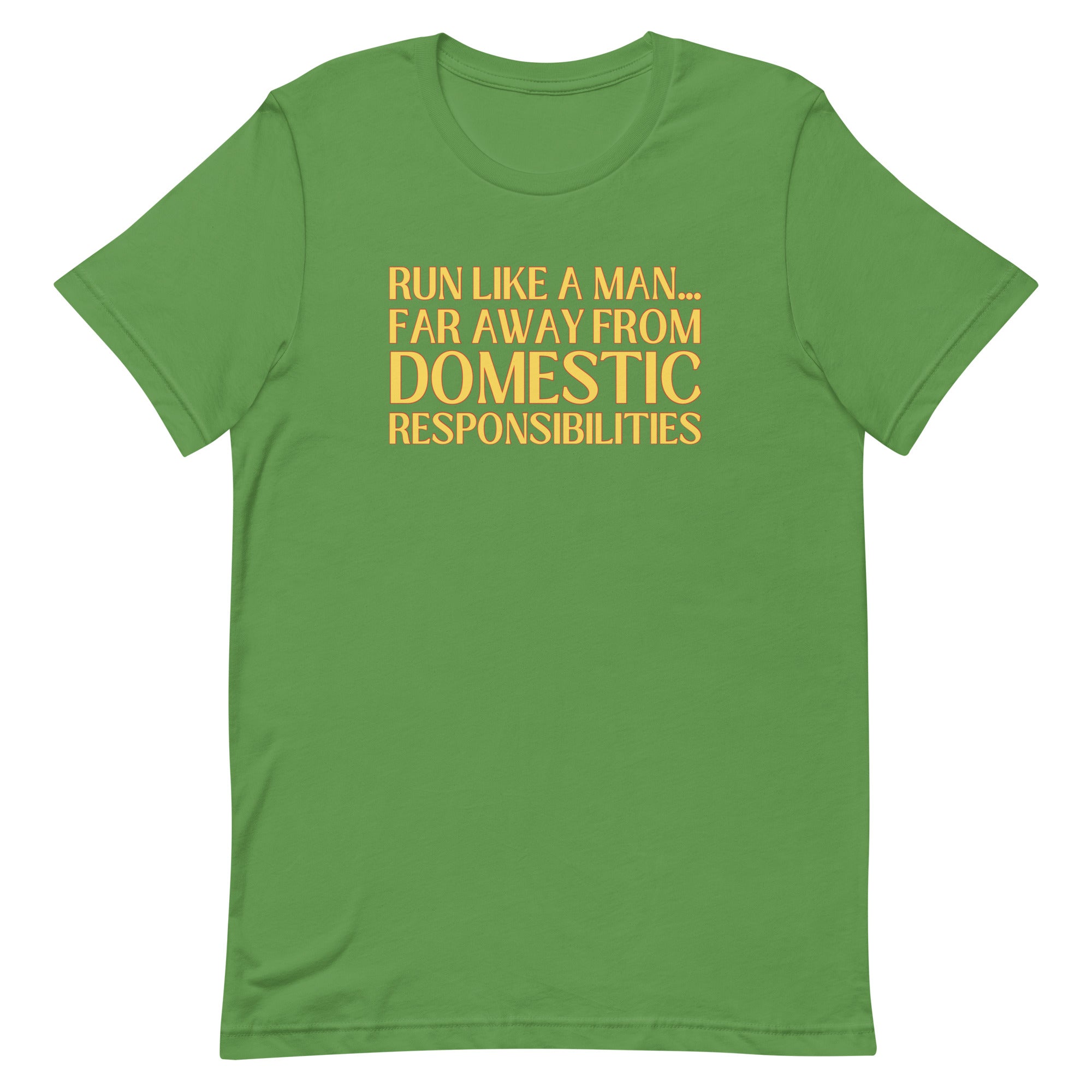 Run Like A Man Unisex Feminist t-shirt - Shop Women’s Rights T-shirts - Feminist Trash Store - Leaf