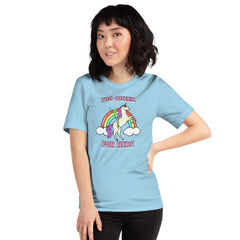 Too Queer For Here Unisex Pride T-shirt - Shop Feminist Shirts- Feminist Trash Store - Ocean Blue Oversized Women’s T-shirt