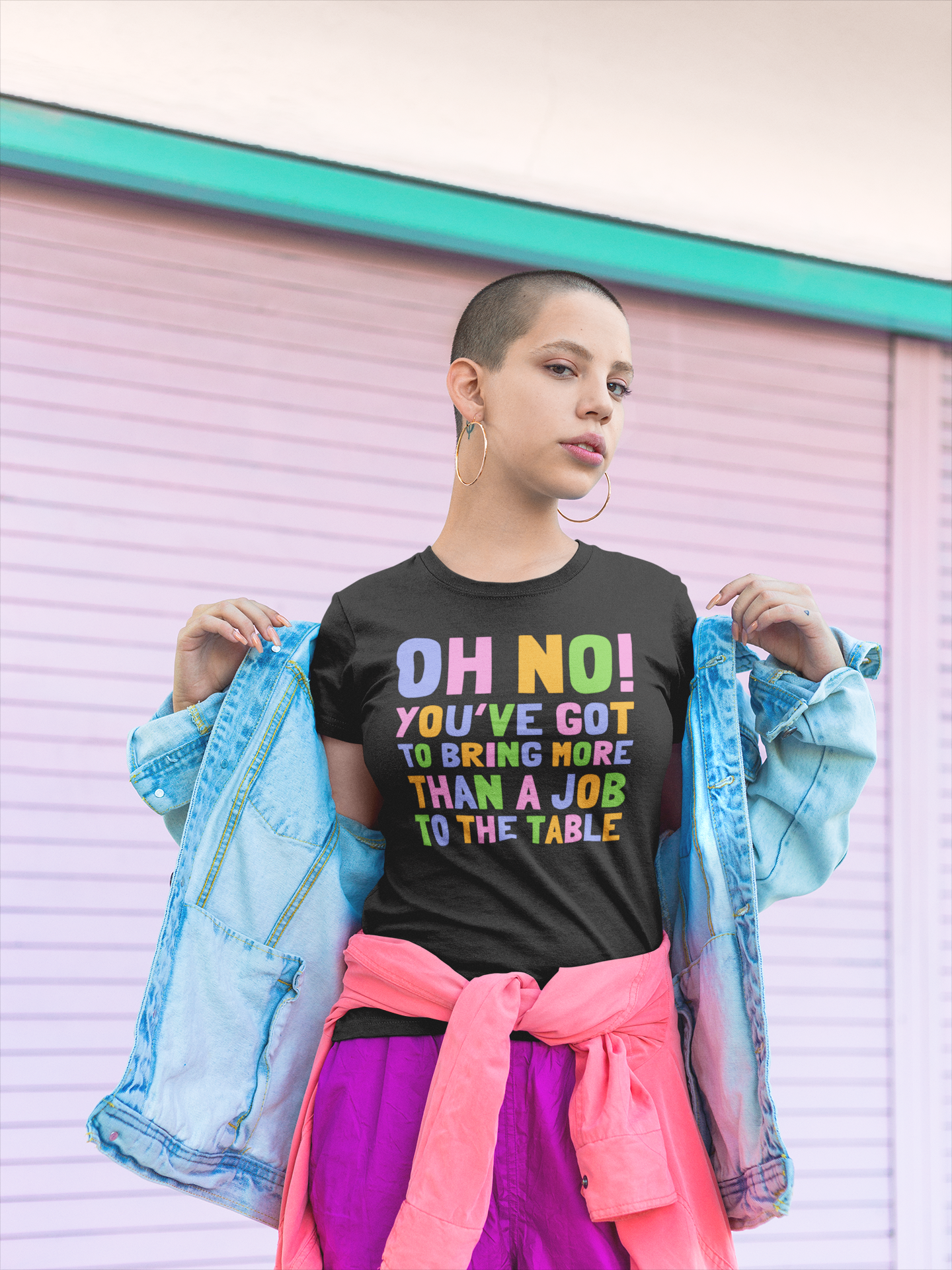 Oh No! You’ve Got To Bring More Than A Job To The Table Unisex Feminist T-shirt - Shop Women’s Rights T-shirts - Feminist Trash Store - Women’s Black T-shirt