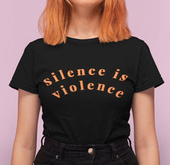 Silence Is Violence Short-Sleeve Unisex Feminist T-Shirt - Feminist Trash Store - Shop Women’s Rights T-shirts