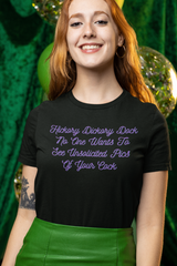 Hickory Dickory Dock Unisex Feminist T-shirt - Shop Women’s Rights T-shirts - Feminist Trash Store - Black Oversized Shirt