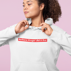 Barbara Kruger did it first Unisex Feminist Hoodie - Feminist Trash Store - Shop Women’s Rights T-shirts