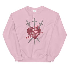 Pink Feminist Sweatshirt That Says No Time For Toxic Masculinity - Shop Feminist Apparel