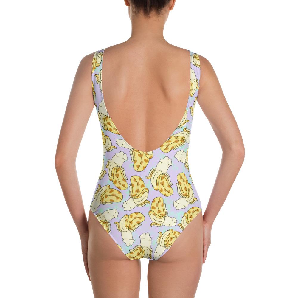 Banana Peen One-Piece Swimsuit - Feminist Trash Store 