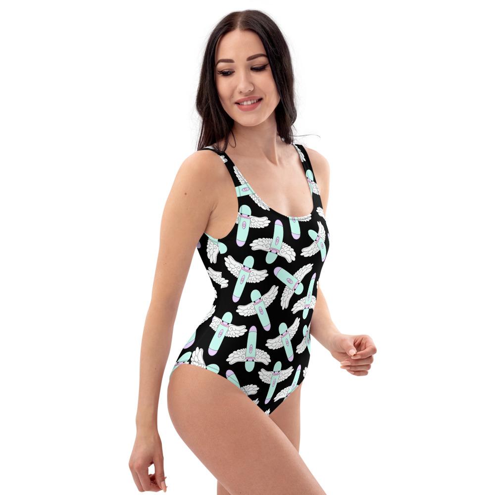 Good Vibes Only One-Piece Swimsuit - Feminist Trash Store 