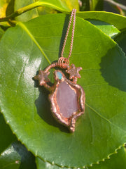 Rose Quartz & Opal Cunt Necklace